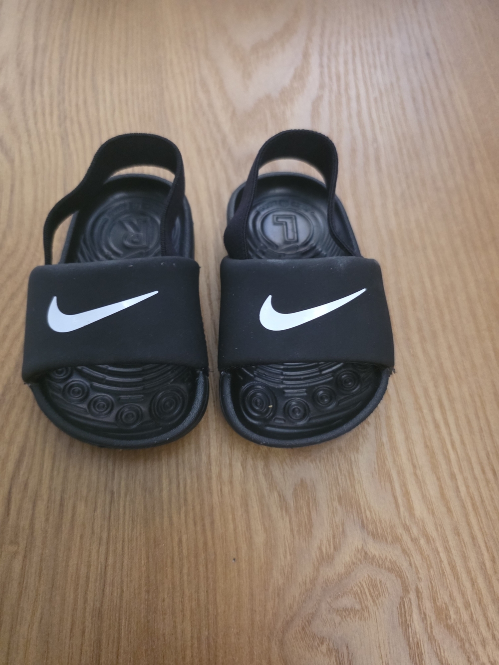 Nike Kawa Toddler Slide Sandals - Black/White - Size 3C (Brand New Without Box)